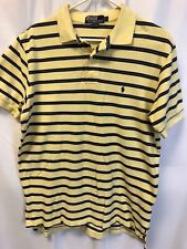 Polo Ralph Lauren Yellow Striped Short Sleeve Polo Shirt Men’s Large | eBay