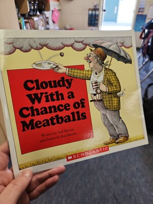 Cloudy With a Chance of Meatballs by Judi Barrett (New, Paperback classic book)