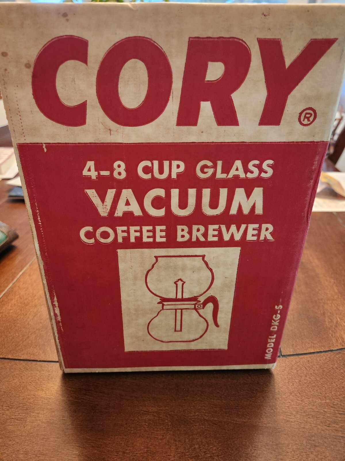 Vintage Cory Glass Coffee Vacuum Brewer Pot 48 Cup DKGS Box NEVER