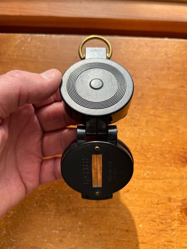 Vintage TOA Magnetic Engineer Survey Compass Navigation NO