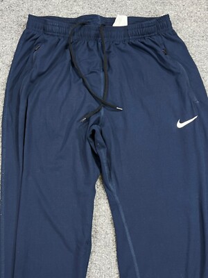 Nike Running Pants Mens Medium Blue Dry Element Zip Ankles AJ3638-419