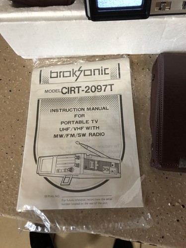 Vintage But NEW BrokSonic CIRT 2097T Micro TV & Radio