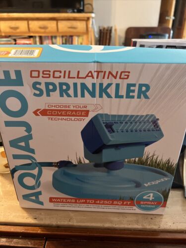 Aqua Joe Fully Adjustable Gear Driven Oscillating Sprinkler 4,250 sq ft on Base