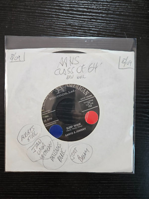 SANTO & JOHNNY Original 45rpm From 1959 '' SLEEP WALK & ALL NIGHT DINER ''