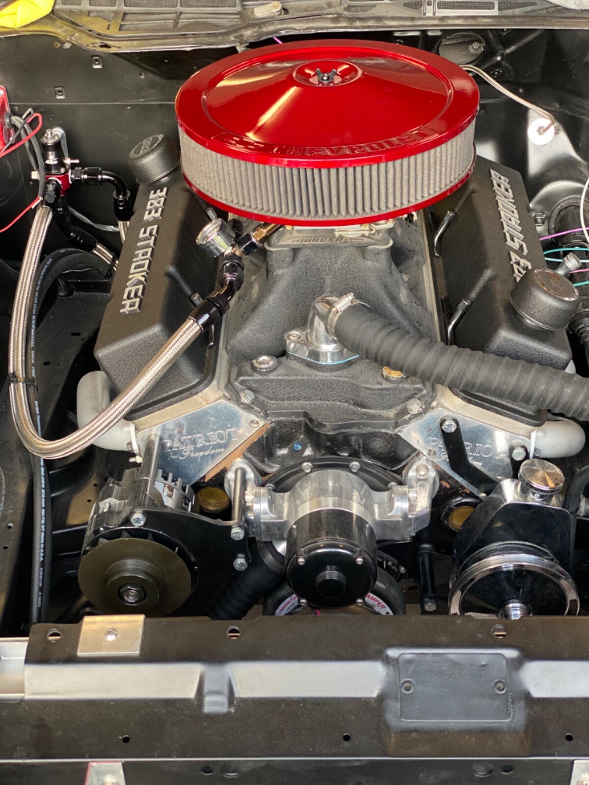 Owner Project drag car with a 383 stroker NOS motor, 14:1 compression, 700 plus HP