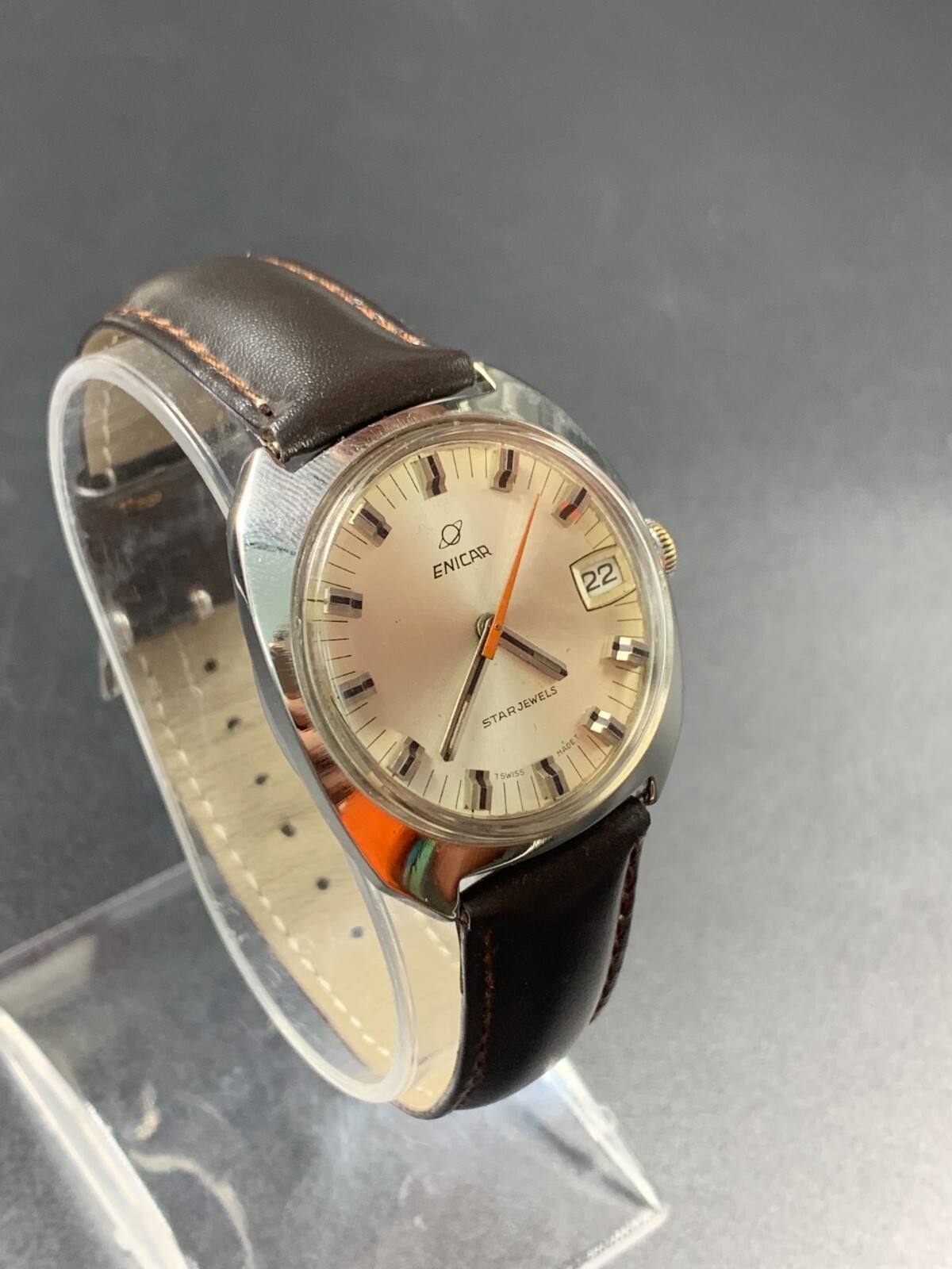 【値引無し】1970 ENICAR STAR JEWELES ビンテージ 1970'S VINTAGE ENICAR STAR JEWELS WATCH AUTOMATIC SWISS