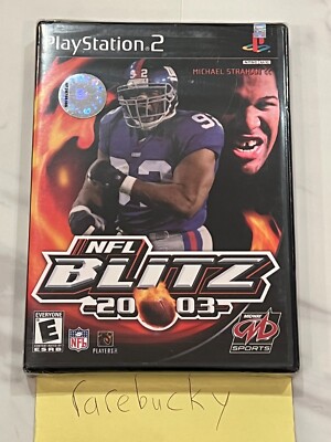 NFL Blitz 20-03 (Playstation 2 PS2) NEW SEALED Y-FOLD W/UPC, MINT, STRAHAN!