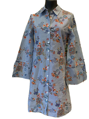 NWOT KOTON  Casual   floral Print  A line dress ( 34 )