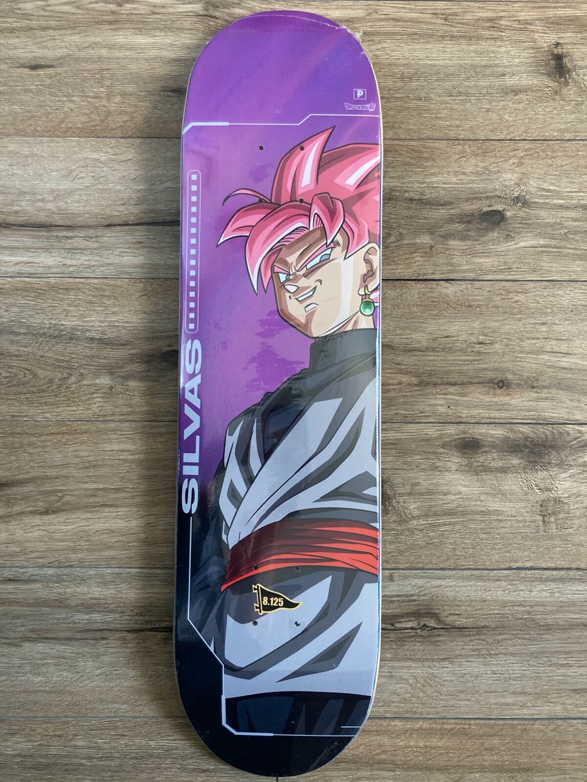 PRIMITIVE SKATEBOARDING DRAGON BALL SUPER MILES SILVAS SSR GOKU BLACK DECK 8.125