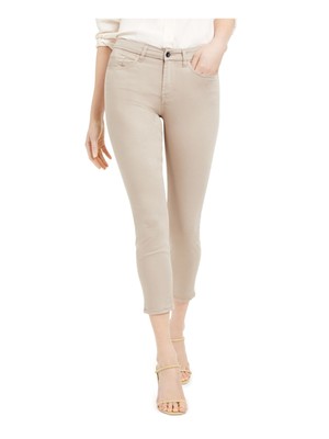 Jen 7 By 7 For All Mankind Женские бежевые эластичные джинсы-скинни на щиколотке 10