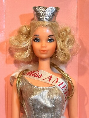 Vintage 1972  Quick Curl Barbie Miss America Mattel 8697     New NRFB
