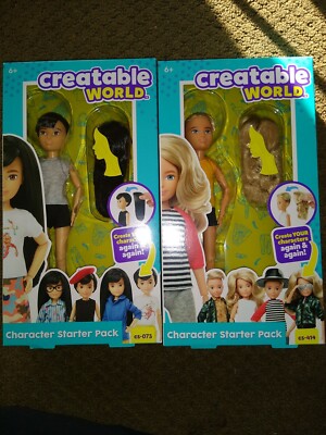2 Mattel Creatable World  Character Starter Packs CS-414 and cs-073