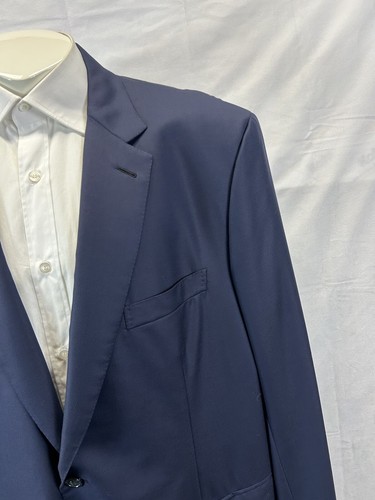 Pre-owned Brioni Giacca Colossoe Super 160's Solid Navy Blazer 2 Bt Sz Eu 60 R/us 50 R