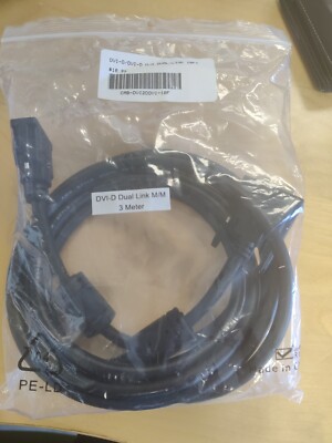 DVI-D Dual Link Male to Male Cable,3 Meter (10F)
