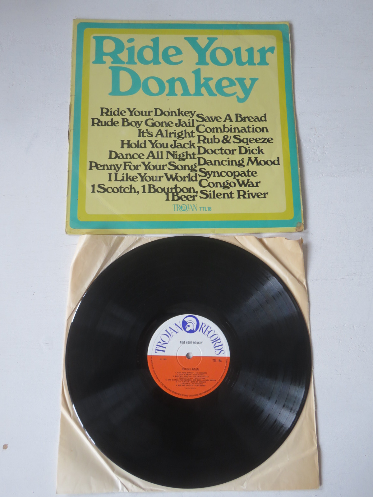 英LP Various   Ride Your Donkey TTL18 TROJAN RECORDS /00260 V/A Ride Your Donkey TROJAN RECORDS 1969 UK 1ST PRESSING