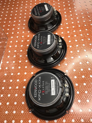 3 Kenwood KFC-X174 Excelon Flush Mount Speakers 6.5