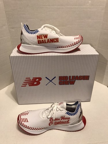 Pre-owned New Balance Balance Women's X Big League Chew Fuelcell Echo Wfcecbc Running Course Sz 11 In White/red/blue