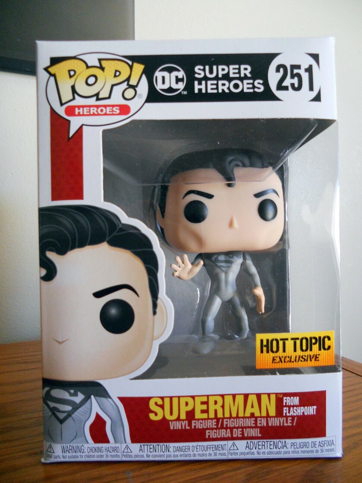 Funko Pop! Heroes #252 Flashpoint Superman (Hot Topic Exclusive) w/Protector! | eBay