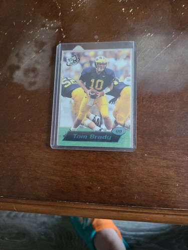 2000 press pass tom brady rookie card rc. rookie card picture