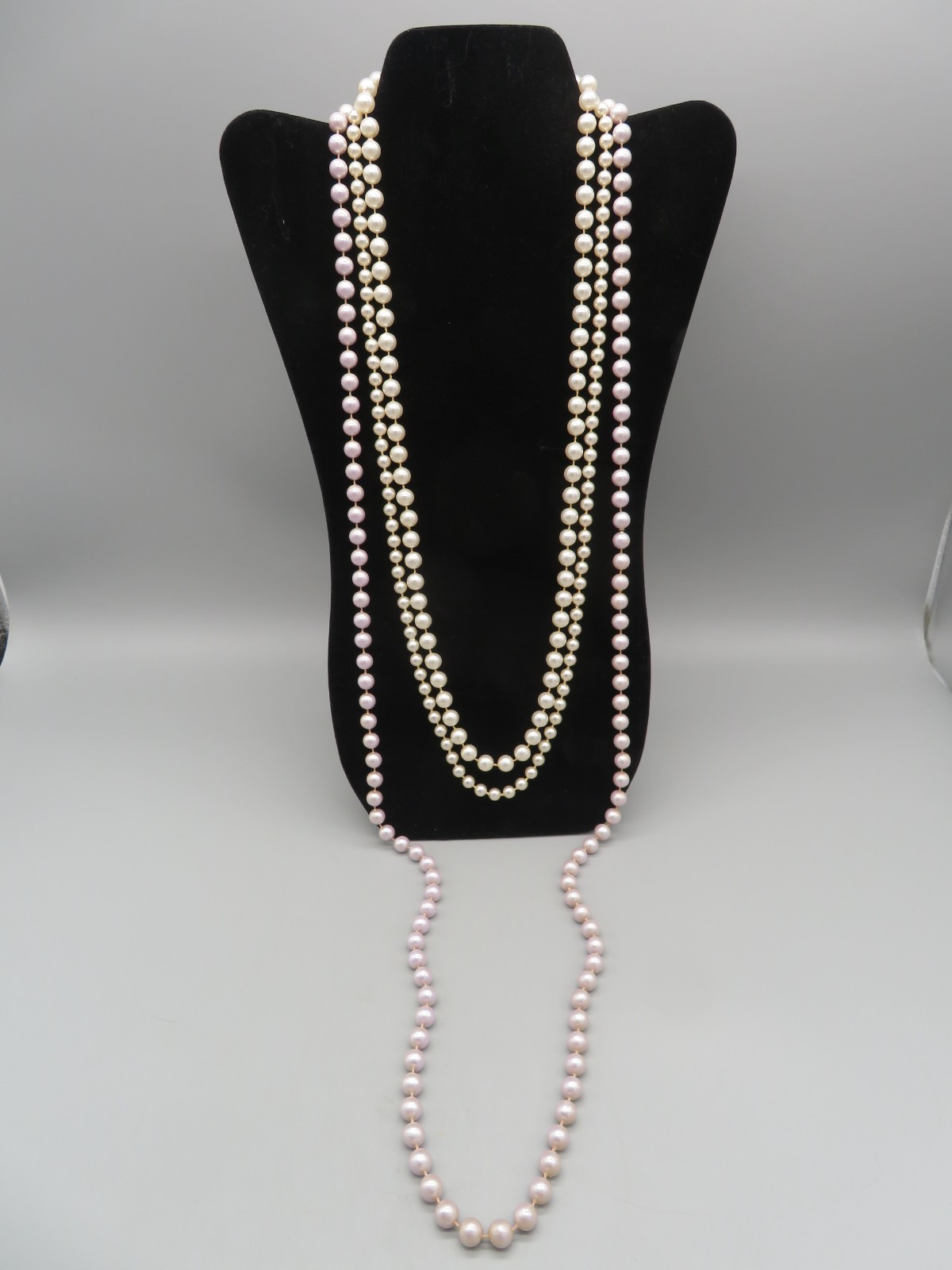 Lot of 3 Vintage Faux Pearl Necklaces 23