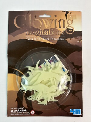 NEW Glowing Imaginations 4M Glow-In-The-Dark Dinosaurs & Adhesive Tape - NEW !!!