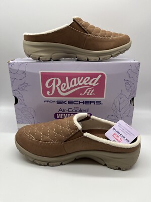Skechers EASY GOING - ROAD TRIP Women s Relaxed Fit Brown Clogs NIB   Size 10