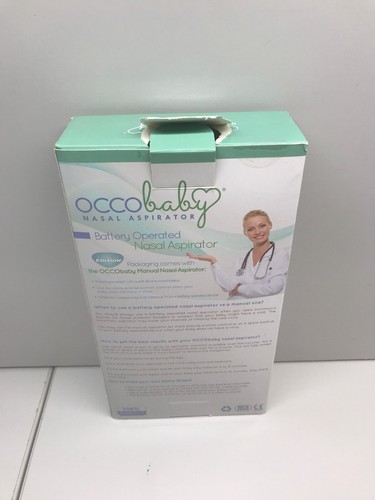 OCCObaby Baby Nasal Aspirator - Safe Hygienic and Quick Battery Operated