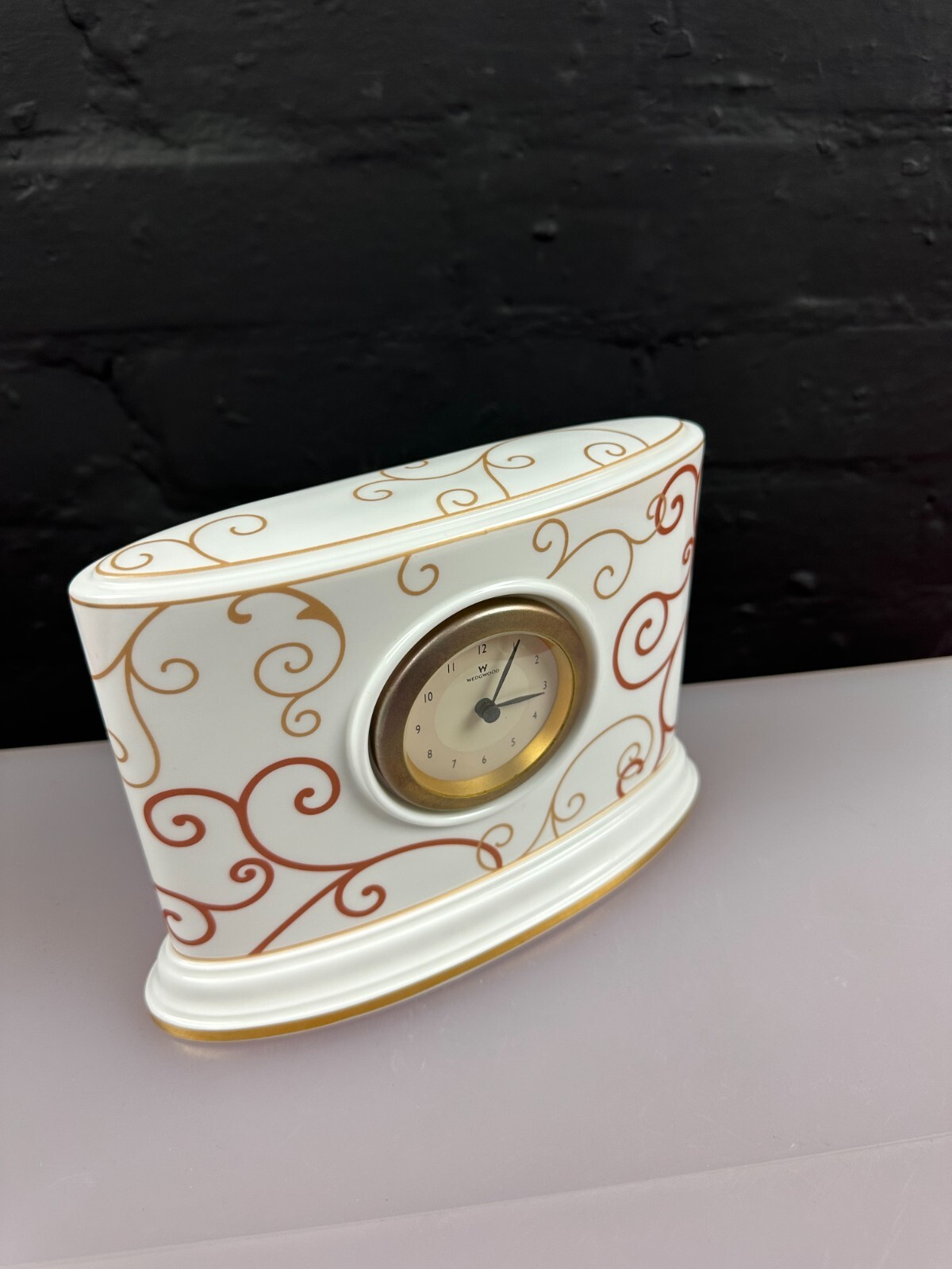 Wedgwood Marrakech Clock 8" Wide 5.75" High Tested Working