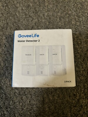 GoveeLife Water Leak Moisture Detector 2 Wifi H5058 3 pack New Open Box