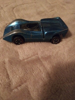 Hotwheels 1968 Redline Car: McLaren M6A Aqua Blue USA base