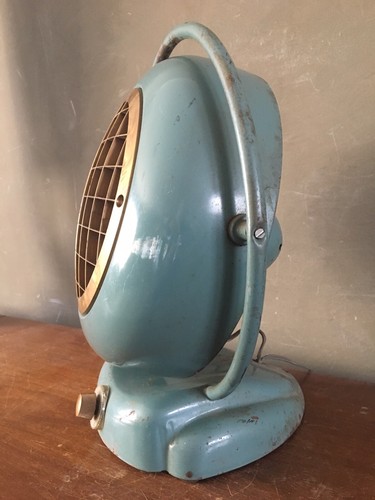 VTG Gilbert Vornado Style Mid Century Electric Fan Atomic Steampunk Diver Helmet