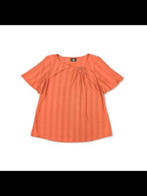

JM COLLECTION Женский коричневый топ-крестьянка стрейч с круглыми кольцами  XS