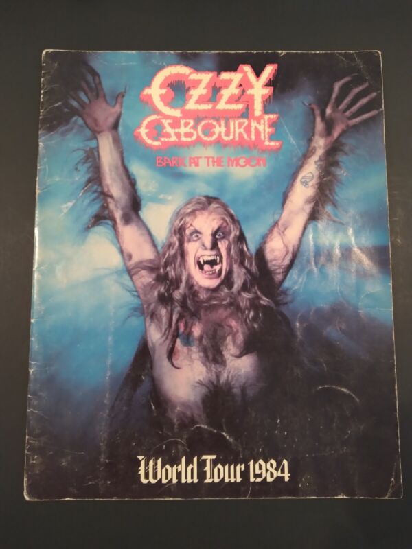 OZZY OSBOURNE: BARK AT THE MOON WORLD TOUR PROGRAM 1984 ORIGINAL BOOK 