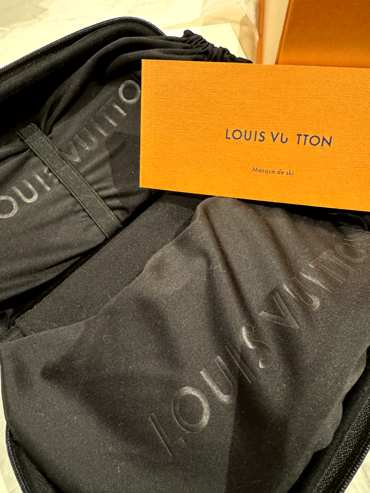 LOUIS VUITTON Snow Ski Mask Blue & White  BRAND NEW WITH BOX