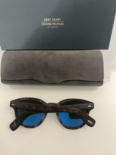 Pre-owned Oliver Peoples Cary Grant Sun 48mm Sable Tortoise Msrp$542 Chris Hemsworth's Fav In Gray