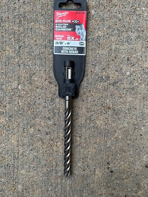 Milwaukee 3/8'' X 6'' SDS Plus Carbide Bit 48-20-7351
