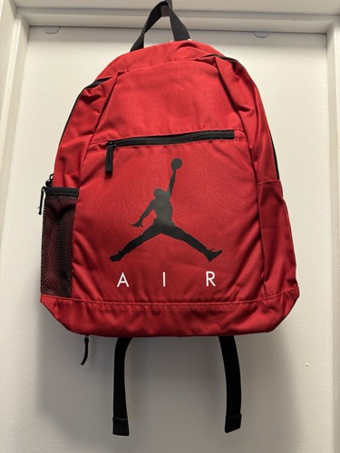 Nike Jordan Backpack SCHOOL BAG Pencil Case BLACK RED 9A0503