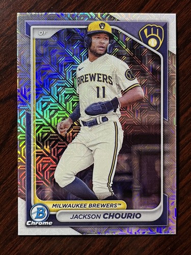 2024 Bowman Chrome Mega Box Jackson Chourio Mojo Refractor
