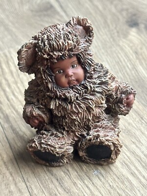 Anne Geddes Enesco 1998 Teddy BearBaby  From Small Beginnings Come Great Things 