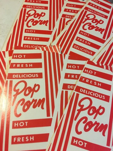 Vintage Popcorn Boxes Movie Theatre carnival County Concession Stand Lot 10