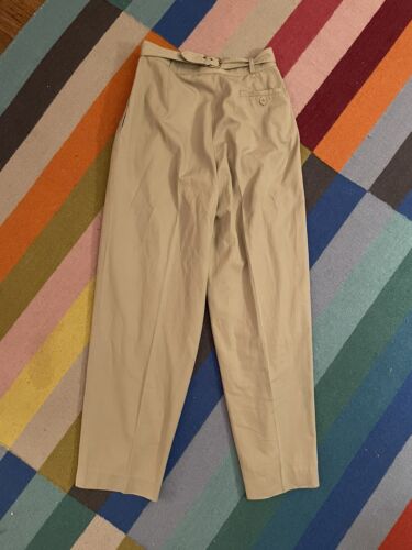 Vintage Gucci Khaki Pants Pleats Small 26 In. Pockets 1980's Vintage Gucci Khaki Pants Pleats Small 26 In. Pockets 1980's