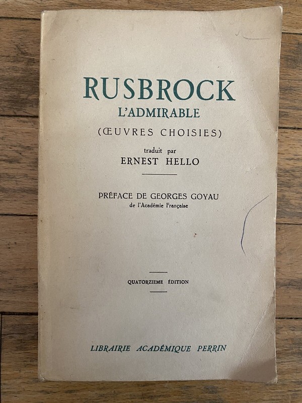 Rusbrock L’Admirable ( œUvres Choisies )