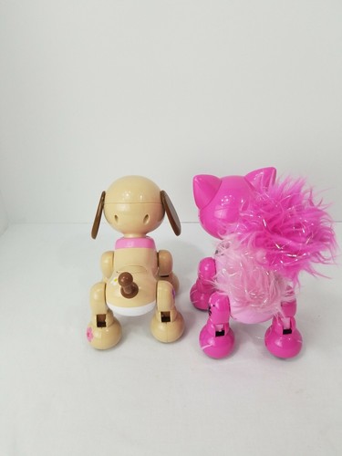 Zoomer Meowzies Runway Hot Pink Kitty Cat Kitten Spin Master dog robot toy lot