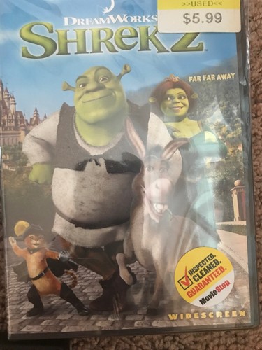 DreamWorks Shrek DVD's Shrek, Shrek 2, Shrek The Third, Lot Of 3 GUC