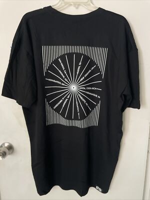 Rufus Du Sol Solace Tour Black 2-Sided Graphic T Shirt, NEW, Men's Size 2XL