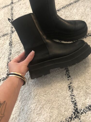 Plateau Stiefel Boots Black Schwarz 40
