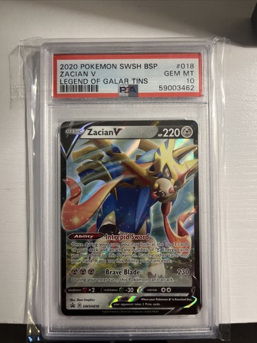 Zacian V SWSH018 Pokémon TCG Black Star Promo Full Art Ultra
