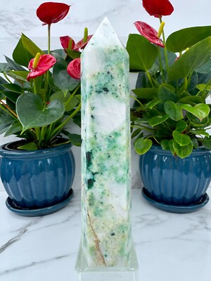 Beautiful! 483g Natural Phoenix Stone Crystal Point Tower Generator Reiki ~ 1lb