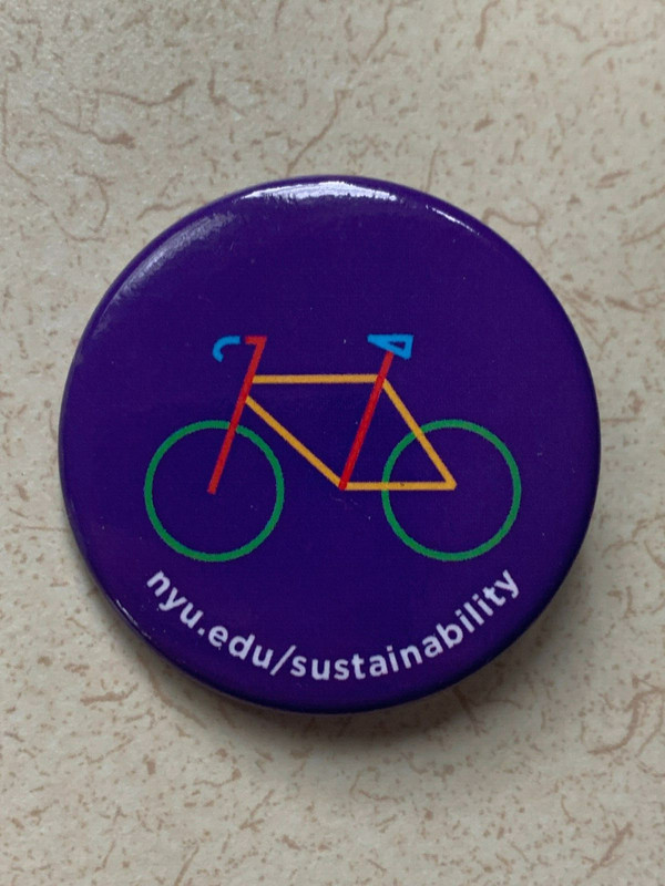 NYU Sustainablility Pin - NYU 2040 - Button Pin with