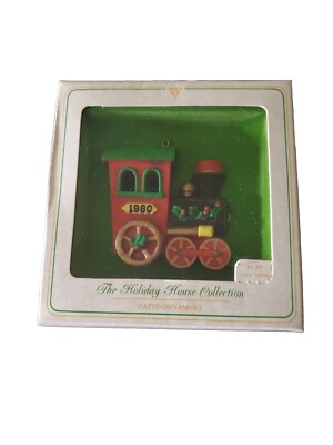     1980 Hallmark Santa Driving Train Engine Christmas Ornament! ''C''